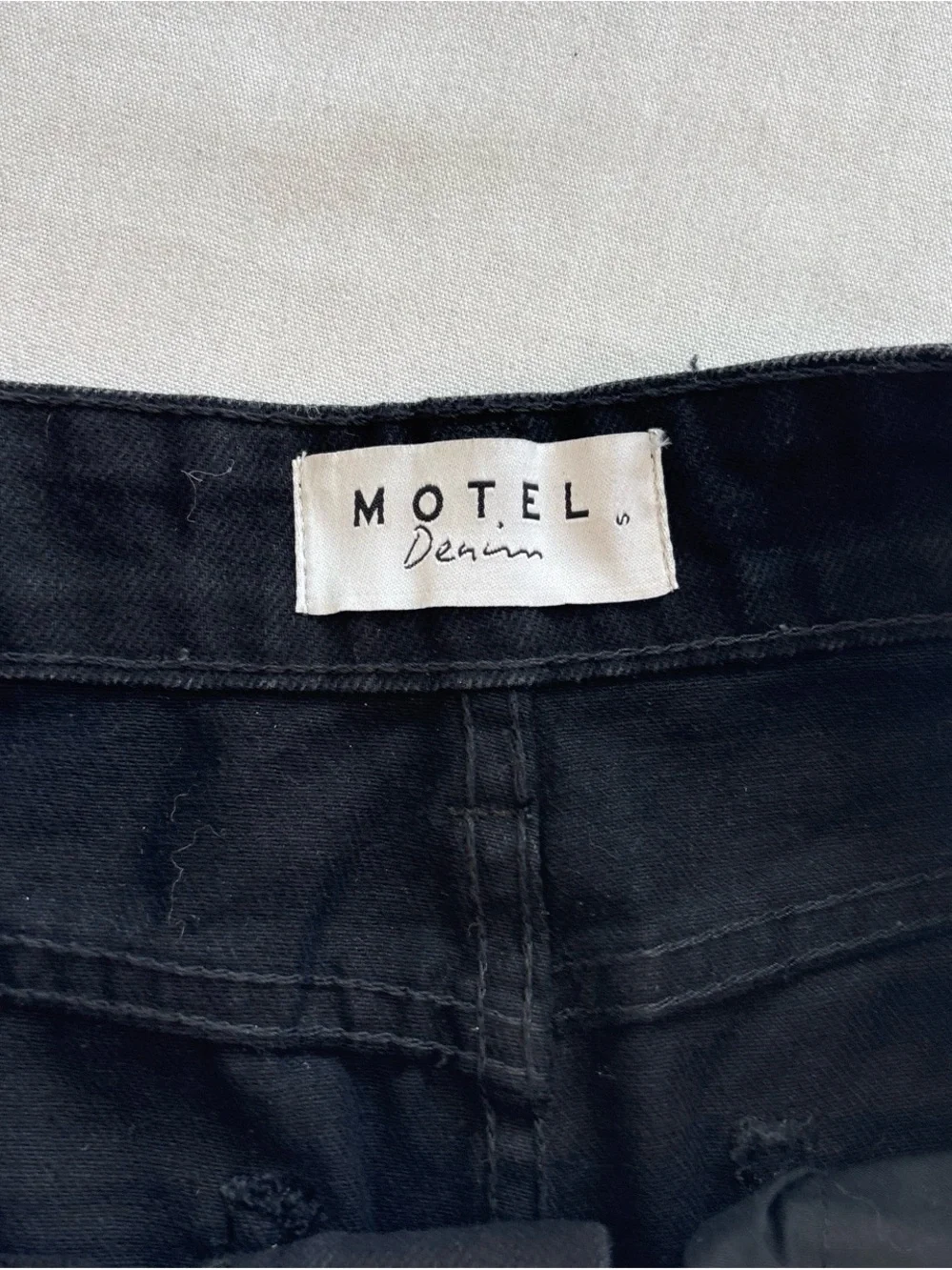 Motel Rocks Black Maxi Skirt Middle Slit S